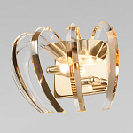 Бра золотого цвета с изогнутыми хрустальными элементами Radiant Ribbons варинант исполнения - 2 | Loft Concept в Ижевске