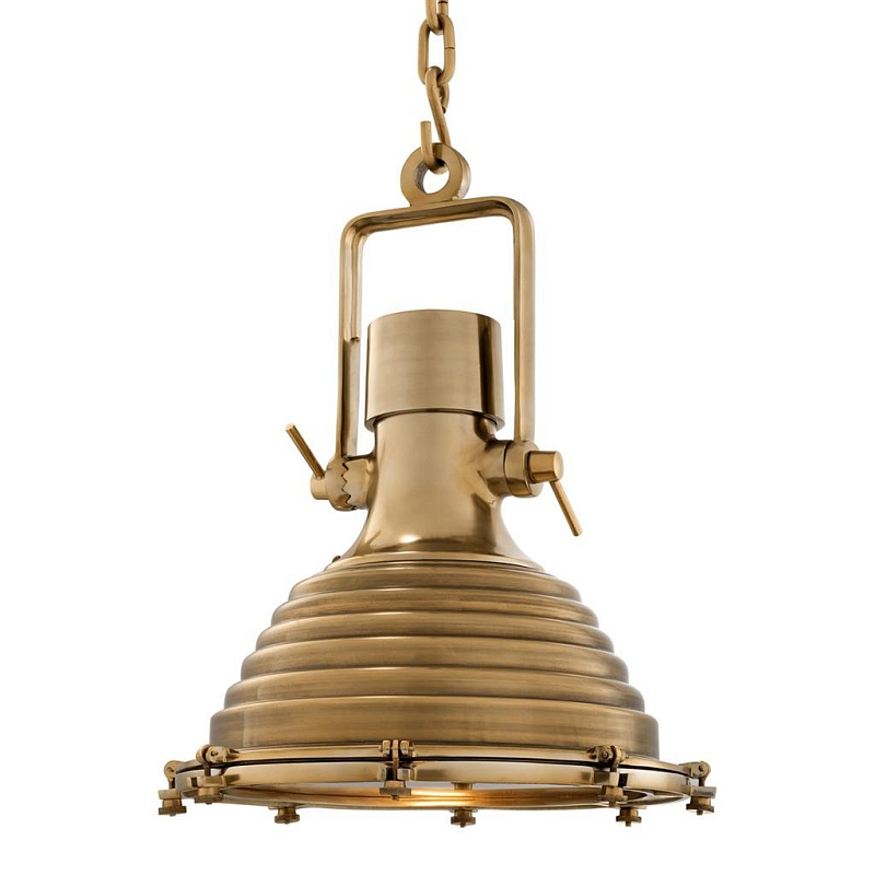 Люстра Lamp Maritime Brass Латунь Античная полированная Прозрачное Стекло в Ижевске | Loft Concept 