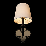 Бра с белым текстильным абажуром и фигурным основанием с зеркальной вставкой Vitorino варинант исполнения - 11 | Loft Concept в Ижевске