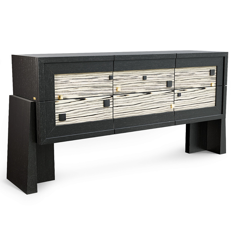 Дизайнерский Комод Tlaloc  Черный матовый Бежевый в Ижевске | Loft Concept 