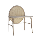 Письменный стол с круглой плетёной панелью для крепления заметок Allegory варинант исполнения - 1 | Loft Concept в Ижевске