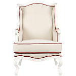 Кресло из массива бука бежевое с растительным орнаментом Raffael Beige Floral Armchair варинант исполнения - 1 | Loft Concept в Ижевске
