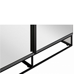 Двухдверный шкаф с зеркальными дверцами Strict Lines варинант исполнения - 3 | Loft Concept в Ижевске