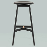 Черный барный стул Knopper варинант исполнения - 3 | Loft Concept в Ижевске