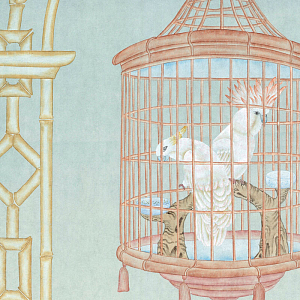 Обои ручная роспись Bird Arch Quiet Park