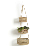 Подвесные плетеные корзины для цветов Musa Wicker Baskets варинант исполнения - 1 | Loft Concept в Ижевске