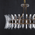 Люстра круглая с прозрачными элементами в форме полумесяца Crescent варинант исполнения - 3 | Loft Concept в Ижевске