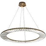 Кольцевая люстра с хрустальным декором Maude Crystal Chandelier варинант исполнения - 4 | Loft Concept в Ижевске
