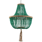 Люстра каплевидной формы украшенная зелеными круглыми бусинами Green Beads Chandelier варинант исполнения - 1 | Loft Concept в Ижевске