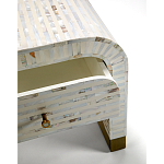 Тумбочка прикроватная Amo Bone Inlay Bedside Almond варинант исполнения - 2 | Loft Concept в Ижевске