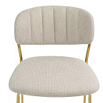 Стул барный широкой полукруглой спинкой на золотистых ножках Chair Smooth Shapes варинант исполнения - 4 | Loft Concept в Ижевске