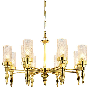 Люстра золотого цвета Balusters D70 см