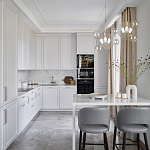 Люстра подвесная 3 лампы с прозрачными стеклянными шарами и золотыми деталями Giopato & Coombes варинант исполнения - 5 | Loft Concept в Ижевске