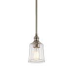 Подвесной светильник со стеклянным плафоном в форме колокола с эффектом пузырьков Kichler варинант исполнения - 1 | Loft Concept в Ижевске