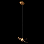 Подвесной светильник с прозрачной стеклянной птичкой Serip Voa варинант исполнения - 3 | Loft Concept в Ижевске