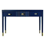 Дизайнерский Письменный стол Elsa Dreams Blue с тремя ящиками варинант исполнения - 5 | Loft Concept в Ижевске