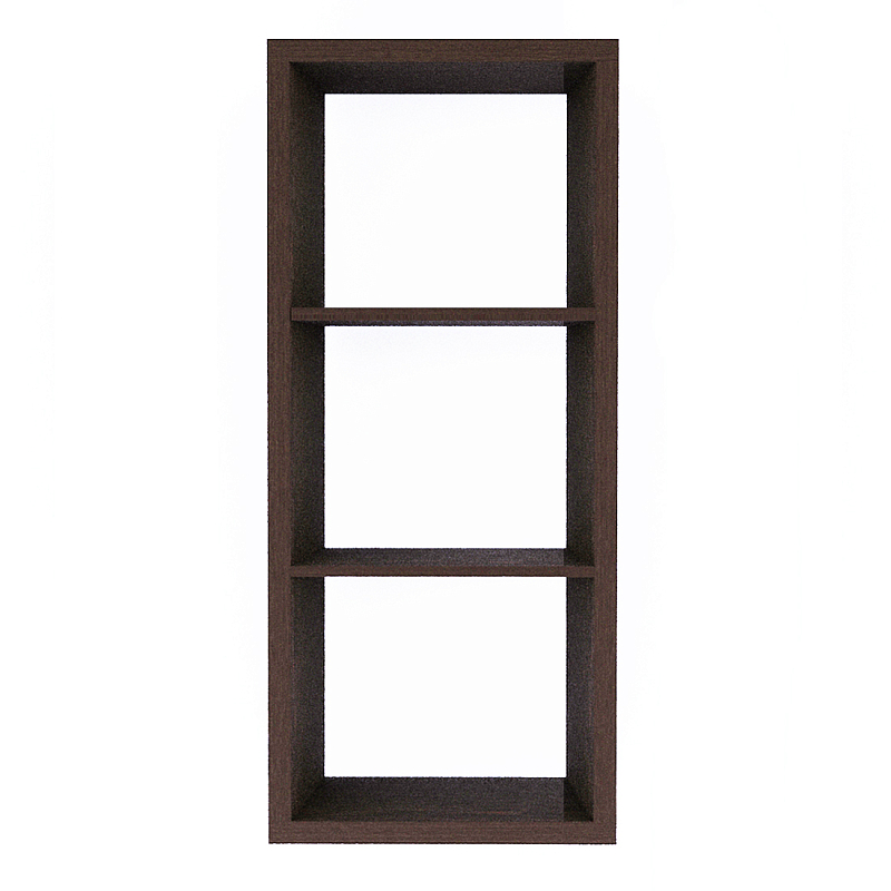 Полка-модуль для книг Primo длина 60 Темный дуб Древесина Черный в Ижевске | Loft Concept 