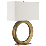 Настольная лампа с корпусом в форме кольца и прямоугольным абажуром French Ring варинант исполнения - 6 | Loft Concept в Ижевске