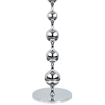 Торшер с плафонами из стеклянных шаров Pearls Suspension Chrome Floor Lamp варинант исполнения - 3 | Loft Concept в Ижевске