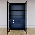 Дизайнерский шкаф витрина Elsa Dreams Blue с 4-мя ящиками варинант исполнения - 5 | Loft Concept в Ижевске