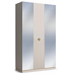 Шкаф трёхдверный с 2-мя зеркальными дверками Satin Furniture варинант исполнения - 1 | Loft Concept в Ижевске