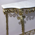 Консоль бронзовая с мраморной столешницей Bronze De Console варинант исполнения - 2 | Loft Concept в Ижевске