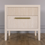 Прикроватная Тумбочка Primo с двумя ящиками Светлый дуб варинант исполнения - 1 | Loft Concept в Ижевске