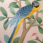 Обои ручная роспись Amazonia Florence Pink dyed silk варинант исполнения - 7 | Loft Concept в Ижевске