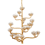 Люстра золотая в виде растения Golden Flower Glade варинант исполнения - 3 | Loft Concept в Ижевске