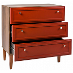 Комод красный из массива бука с 3-мя ящиками Wenge Light варинант исполнения - 3 | Loft Concept в Ижевске