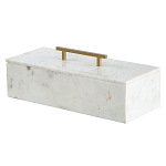 Шкатулка из белого мрамора Save Time варинант исполнения - 1 | Loft Concept в Ижевске