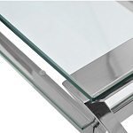 Стол письменный с прозрачной столешницей Corporate Identity варинант исполнения - 2 | Loft Concept в Ижевске