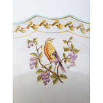 Ваза из голубого фарфора с рисунком птиц и цветов и декоративными элементами Blue Garden варинант исполнения - 5 | Loft Concept в Ижевске