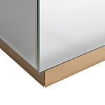 Столик журнальный зеркальный с золотым декором Gold Painted Mirror Table варинант исполнения - 2 | Loft Concept в Ижевске