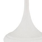 Настольная лампа с декором в виде белого цветка магнолии на каркасе и черным абажуром White Magnolia варинант исполнения - 1 | Loft Concept в Ижевске