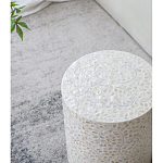 Приставной столик с рисунком из раковин устриц Bone Inlay варинант исполнения - 7 | Loft Concept в Ижевске