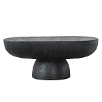 Столик кофейный черного цвета с овальной столешницей и круглым основанием Black Dalmen Table варинант исполнения - 1 | Loft Concept в Ижевске