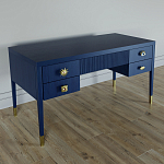 Письменный стол с 4-мя ящиками Elsa Dreams Blue варинант исполнения - 1 | Loft Concept в Ижевске