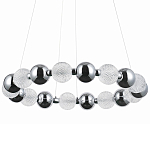 Светодиодная кольцевая люстра Crystal Globule Chrome Chandelier варинант исполнения - 1 | Loft Concept в Ижевске