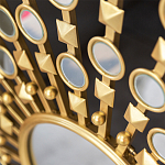 Зеркало-солнце в раме из металла с золотыми с лучами Rays of Peace варинант исполнения - 2 | Loft Concept в Ижевске