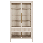 Витрина Primo со стеклянными фасадами и 2 ящиками Светлый дуб варинант исполнения - 7 | Loft Concept в Ижевске