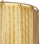 Люстра с золотым фактурным каркасом и тканевым абажуром Lustery Gold варинант исполнения - 1 | Loft Concept в Ижевске