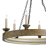 Люстра в форме кольца на 3-х черных цепях Glitter City Lights варинант исполнения - 1 | Loft Concept в Ижевске