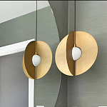 Подвесной светильник в форме золотых дисков Minimalist Lighting Fixture варинант исполнения - 2 | Loft Concept в Ижевске