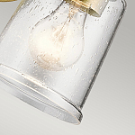 Бра с прозрачным стеклянным абажуром в форме цилиндра Kichler варинант исполнения - 8 | Loft Concept в Ижевске