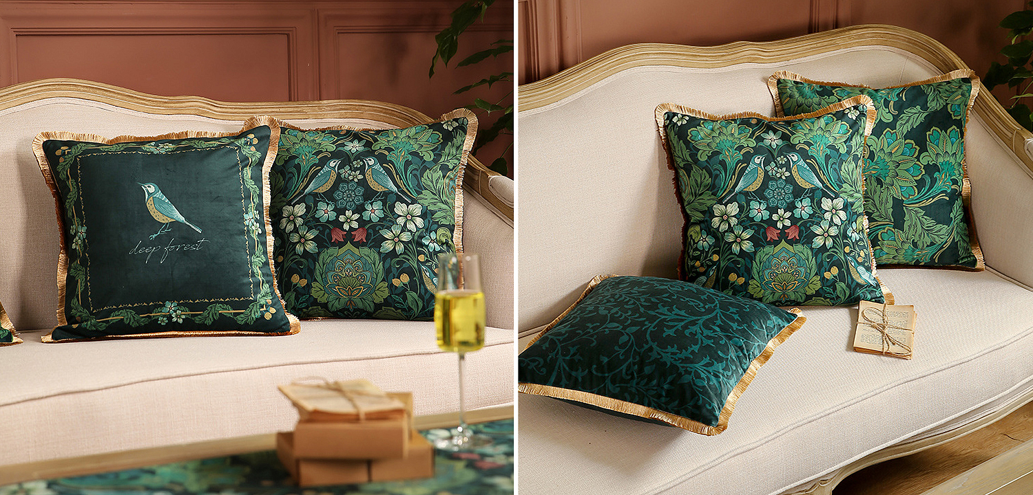 Декоративная подушка Birds and Flowers Декоративная подушка Birds and Flowers - Loft-Concept в Ижевске