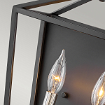 Бра в черном цвете с двумя лампами в форме свечи и стеклянными элементами Hinkley варинант исполнения - 3 | Loft Concept в Ижевске