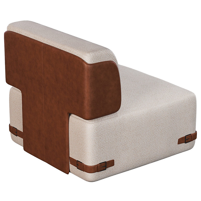 Кресло Richmond без подлокотников Молочный Коричневый в Ижевске | Loft Concept 