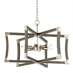 Подвесной светильник в форме фонаря серый Gray Eco Lantern варинант исполнения - 3 | Loft Concept в Ижевске