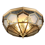 Люстра потолочная Leoni в витражной технике варинант исполнения - 1 | Loft Concept в Ижевске